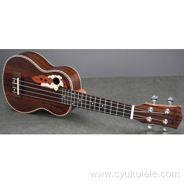 Fishbone wood strip edging ukulele